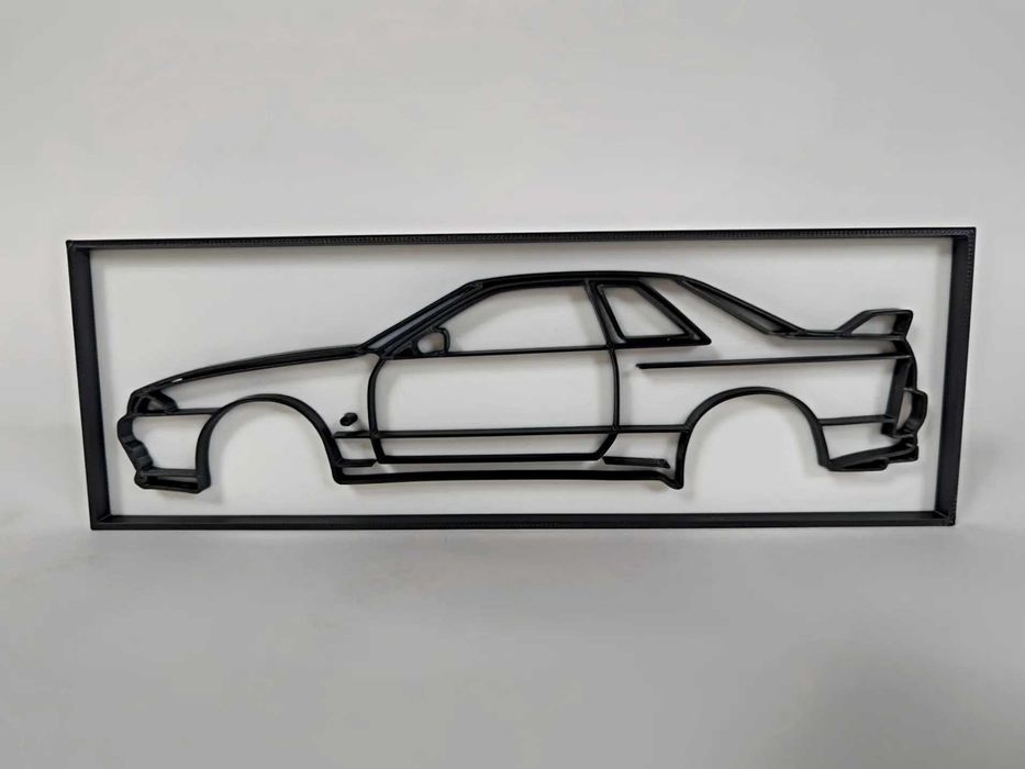 Nissan Skyline GT-R R34 3D Pudełko Panel Dekoracja DO SALONU GARAŻU
