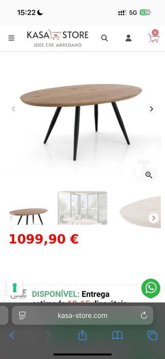 Mesa de  Jantar Italiana – Nova Embalada