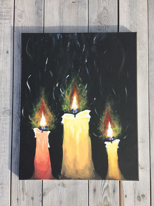 ŚWIECE - Obraz akrylowy - Candles - 40x50cm