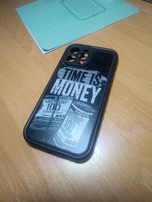 Стильний чохол “TIME IS MONEY” Айфона 13 про макс