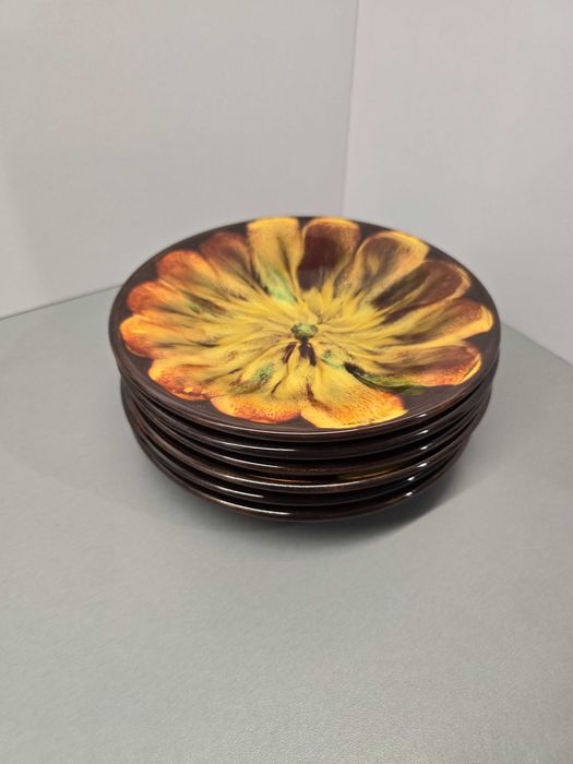 Zestaw talerzy ceramika z PRL-U