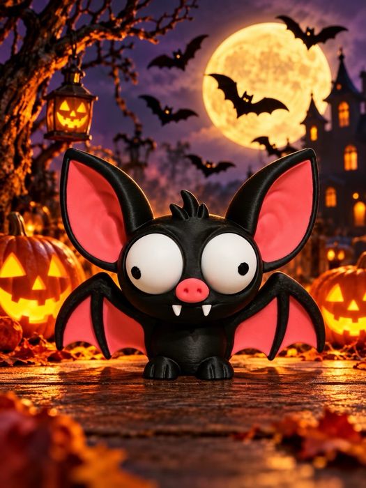 Morcego para Halloween Olhos Loucos
