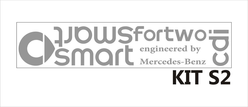 Kit Autocolantes Smart fortwo cdi