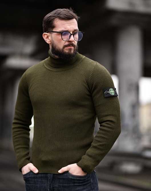 Гольф Stone Island Хакі