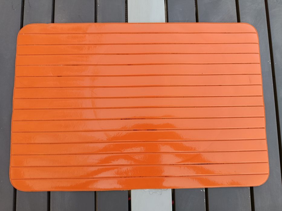 Conjunto 3 Individuais de Mesa Laranja Flexíveis | Set of 3 Orange Flexible Placemats