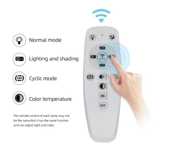 Candeeiro LED Pétalas c/ controlo remoto e APP