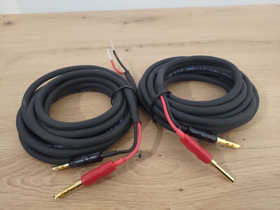 Przewody głośnikowe 2x1,5mm² O.F.C 2x3m