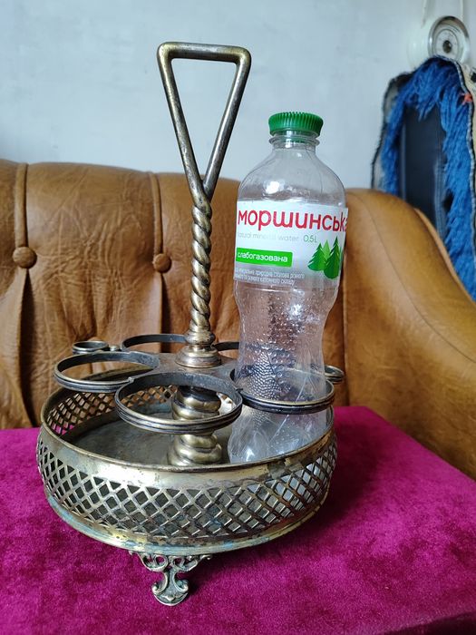 Старинная подставка для бутылок специй FRAGET