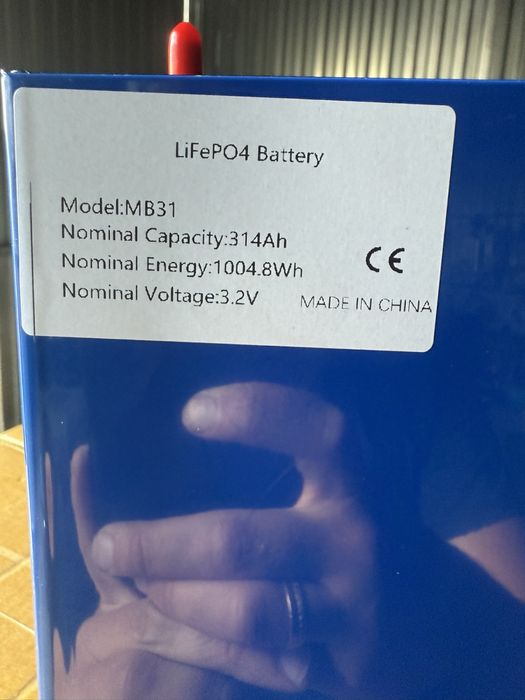 Комірки акумулятори LiFeP04 EVE 314Ah Ee 314 3.2V