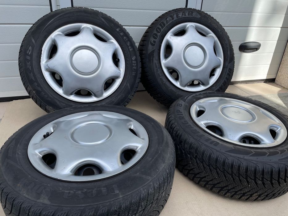 Jantes de Ferro 5x110 Opel com pneus  com muito piso