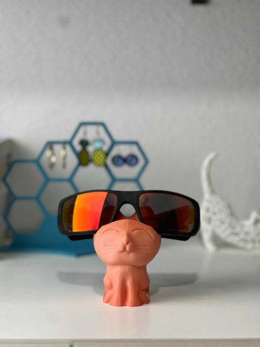 Porta Óculos de Gatinho em 3D