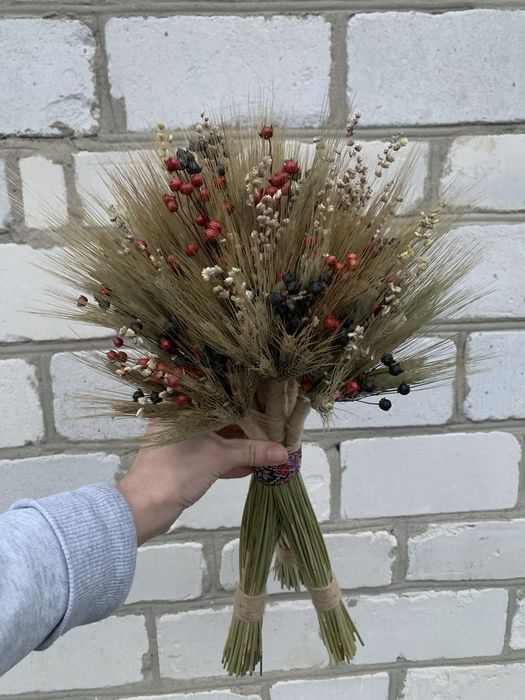 Дідух, снопи, міні ділух, декор, соломяні пауки