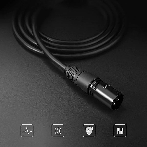 Ugreen przedłużacz kabel audio przewód mikrofonowy do mikrofonu XLR (ż