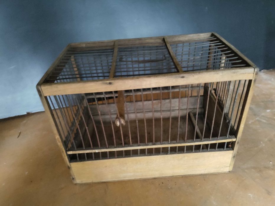 drewniane stare klatki  - 2 sztuki