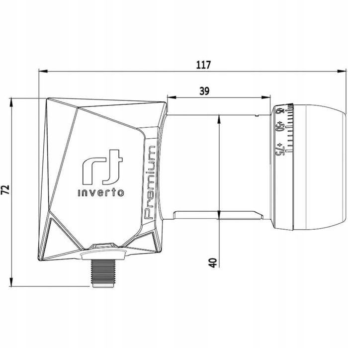 Konwerter single pojedynczy Inverto Single HQ INVERTO Premium