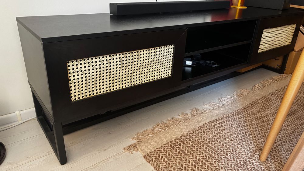 Szafka pod telewizor RTV czarna 180x40x50
