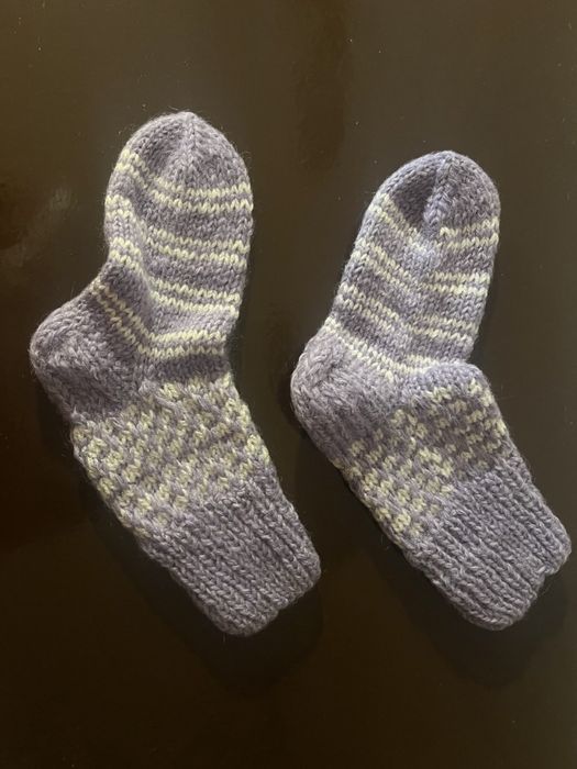 Теплі в’язані шкарпетки (ручна робота)