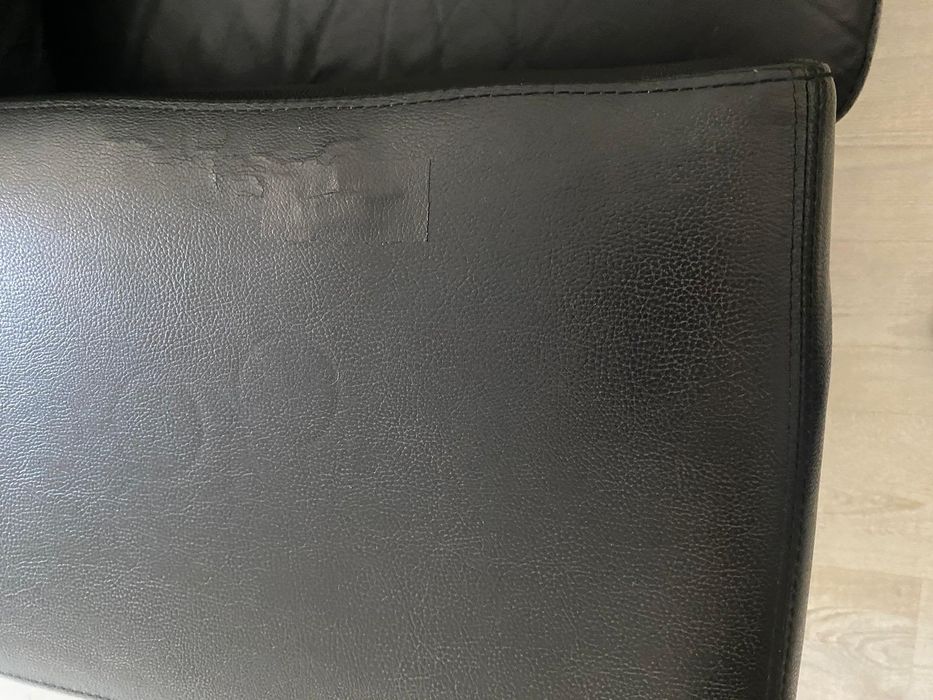 Sofá chaise long preto