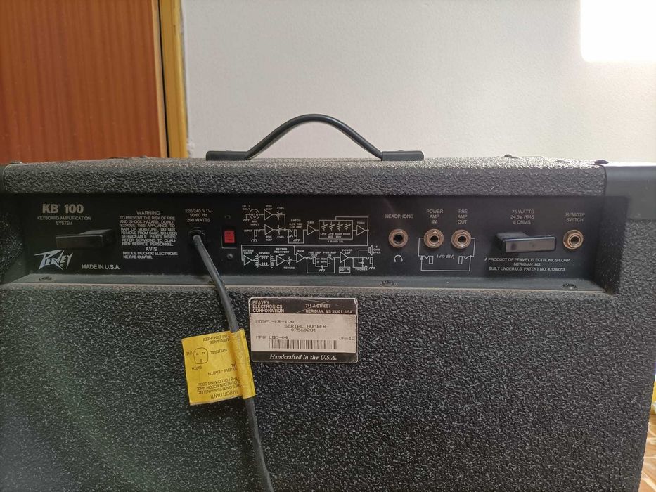 Amplificador Peavey KB100 Keyboard / Amplificador para Teclados