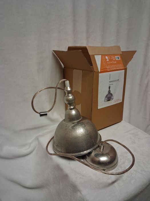 Lampa wisząca EGLO GRANTHAM – czerwona, styl industrialny/vintage