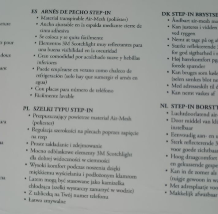 Szelki typu step-in dla psa Hunter M L