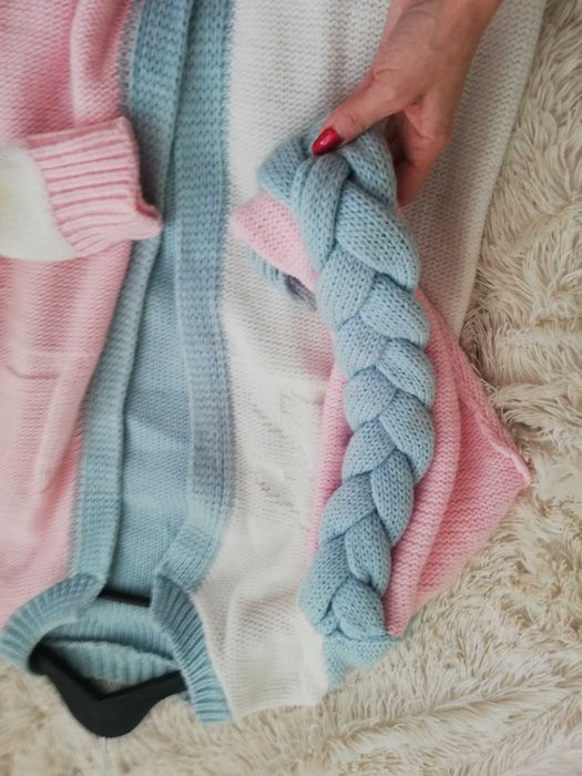 sweter Sempre Alpaka Wełna długi sweter Sempre Alpaka Oversize