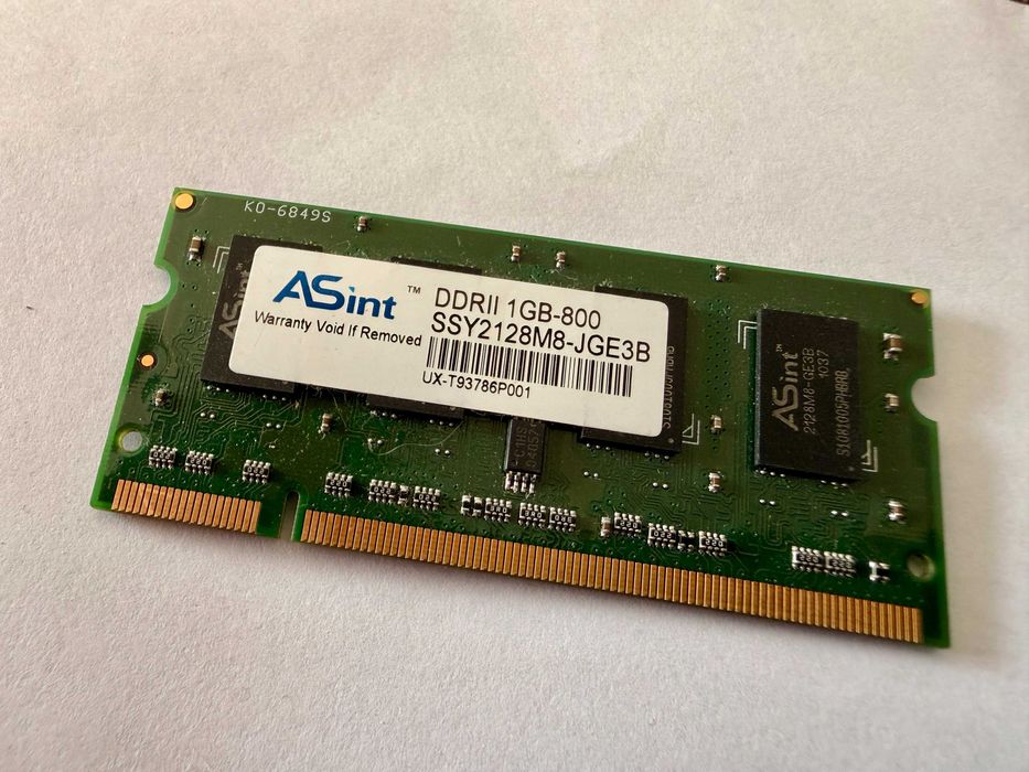 Pamięć RAM ASint 1GB DDR2 800MHz SO-DIMM do laptopa