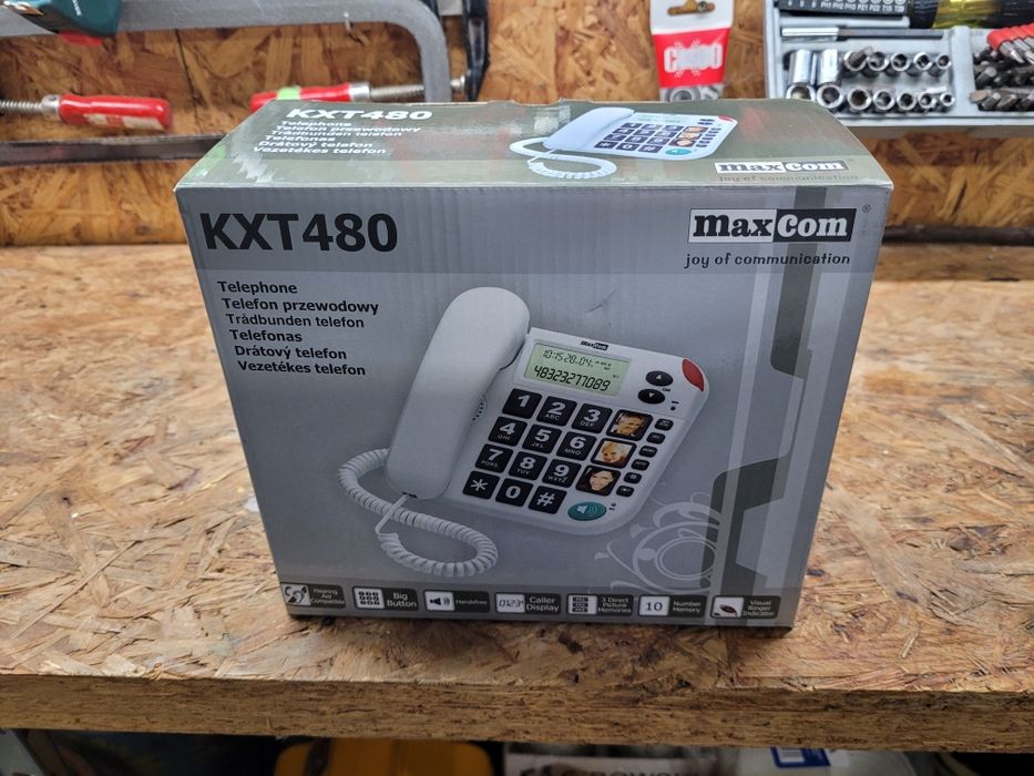 Telefon stacjonarny maxcom KXT480