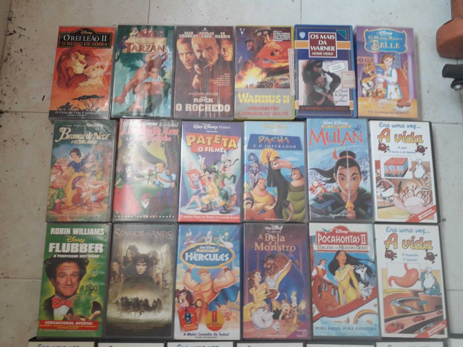 Lote de + 60 Vídeos Vhs