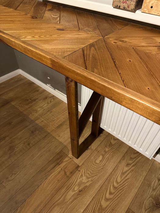 Blat sosnowy w jodełkę/biurko