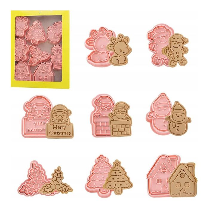 Bożonarodzeniowe foremki do ciastek 8szt