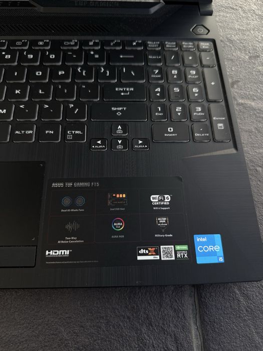 Asus tuf gaming f15 i5 11400h rtx3050 16gb !!ZAMIENIE!!