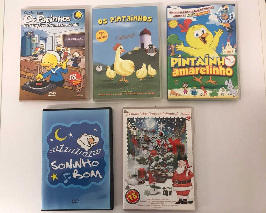 DVDs variados (música e filmes/séries)