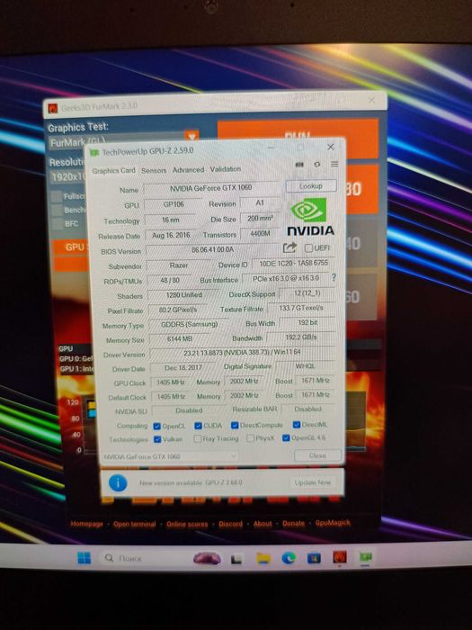 RAZER Blade 14 RZ09-0195 i7-7700HQ 16Gb GTX1060 6gb 60Hz