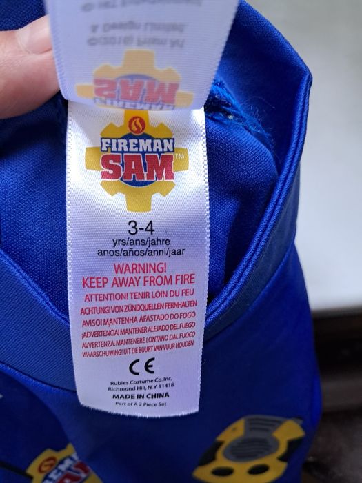 Костюм пожежного, пожарного, на 3-4 роки