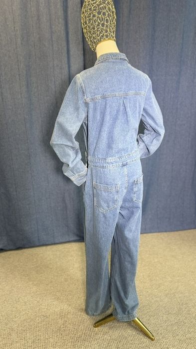 Стильний класичний джинсовий комбінезон, довжина 147 см
