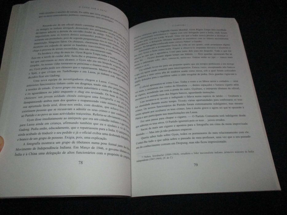 Livro O Fogo sob a Neve Palden Gyatso