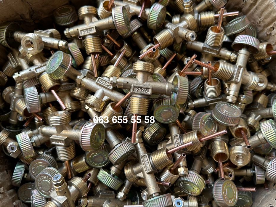 Кран/вентиль для туристических газовых баллонов с трубочкой ОПТ