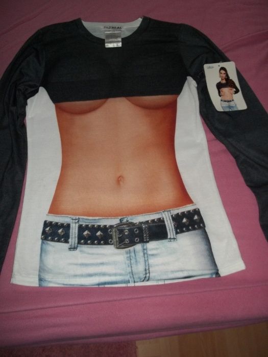 T shirt z długim rękawem z nadrukiem