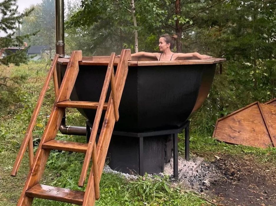 ВИРОБНИК‼️Чан на дровах до 8 осіб. Закарпатська купель для купання