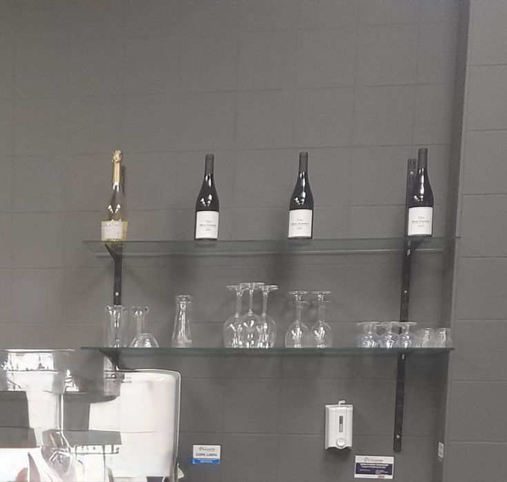 prateleiras de vidro para bar/restaurante