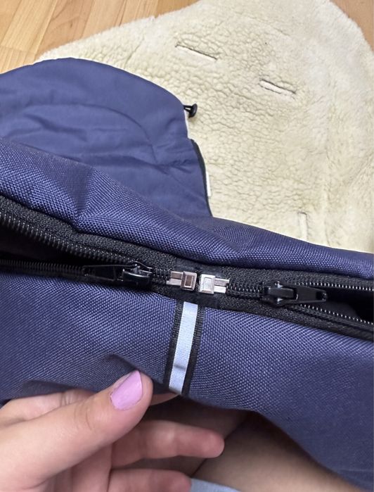 Дуже теплий чохол на овчині в коляску або санки.