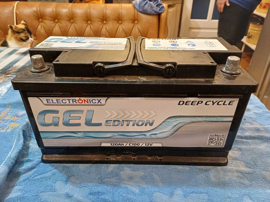 Акумулятор гелевий 120ампер' 12 вольт для ДБЖ