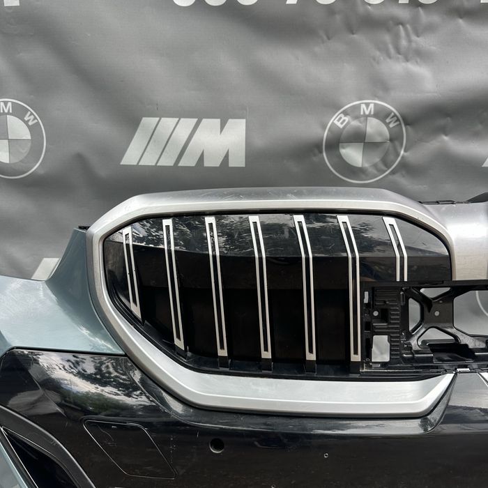 Бампер м передній BMW G60 G61 G90 G91 передний М пакет бмв г60 г90 г61 г91 bmw g60 g90 g61 g91 комплектний в колір жалюзи ноздри моторчик