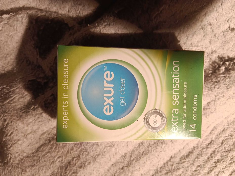 opakowanie prezerwatyw marki Exure, wariantu Extra Sensation