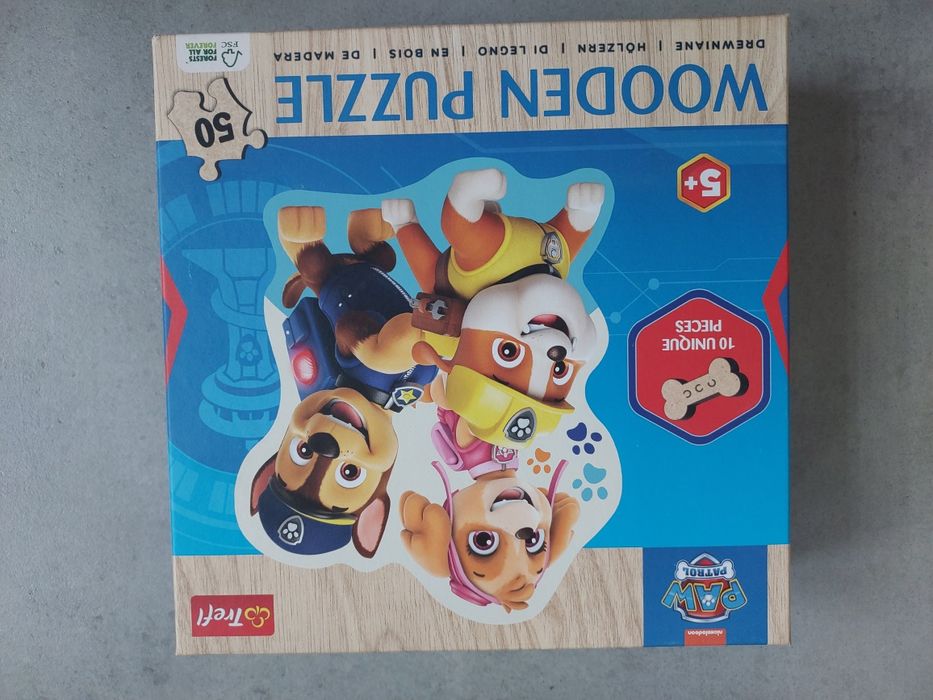 Puzzle drewniane 1:1 wiek 5+ Psi Patrol