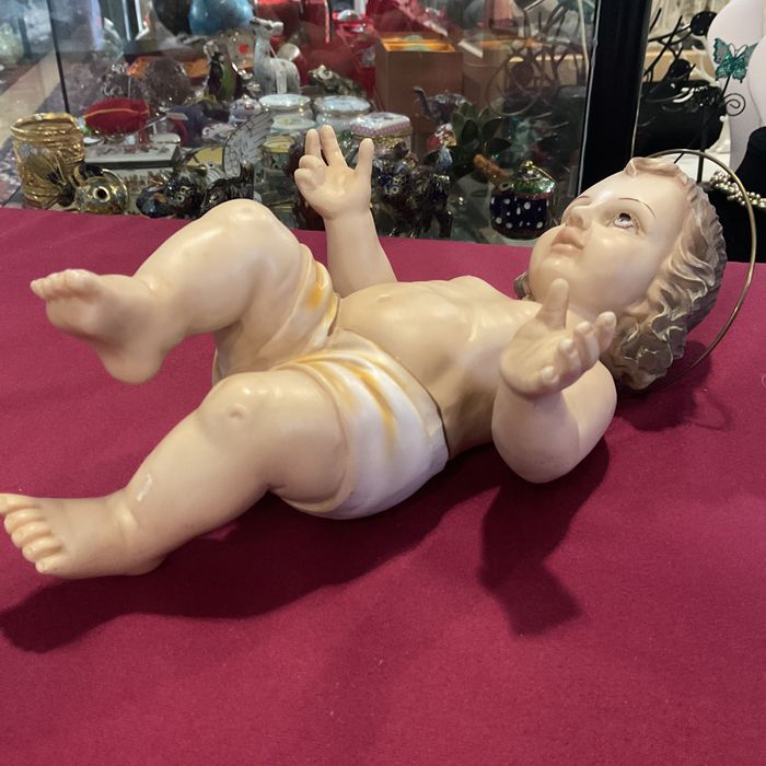 Menino Deitado  peça religiosa 26 cm