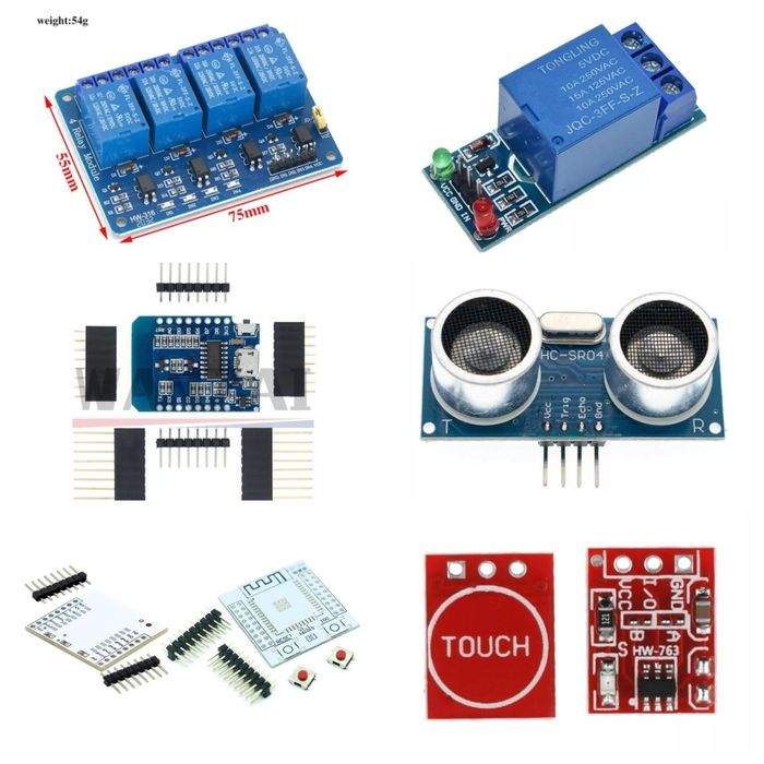 Тактовая кнопка, USB-эндоскоп 5.5 мм., модули Arduino