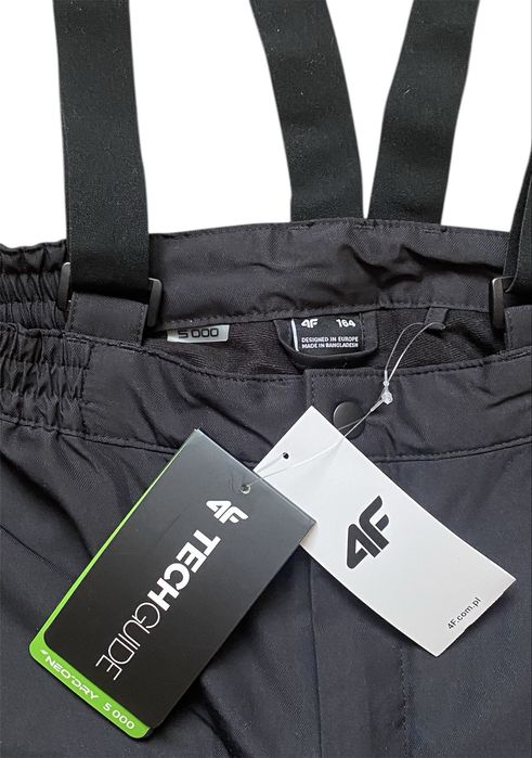 Лижні штани 4F хлопчачі р.164 мембрана NeoDry 5000 чорні нові