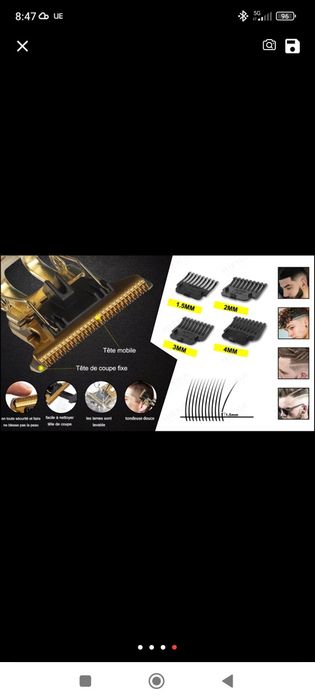 Maquina cortar cabelo e barba